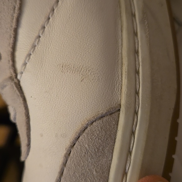 Dansko Josey White Rose Gold Leather Suede Trim Women's Sneakers Size 41 - Picture 11 of 11